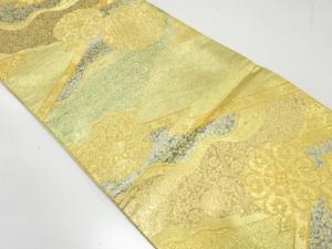 佐賀錦　花唐草に華紋・古典柄織り出し　リバーシブル袋帯